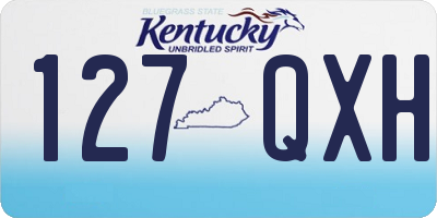 KY license plate 127QXH