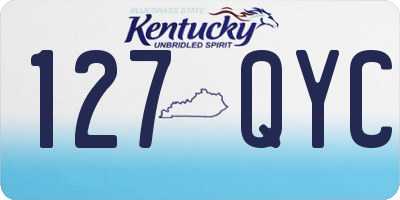 KY license plate 127QYC