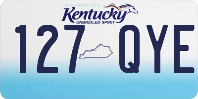 KY license plate 127QYE