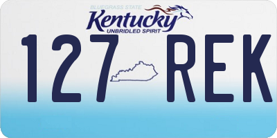 KY license plate 127REK