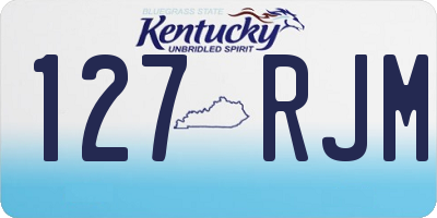 KY license plate 127RJM