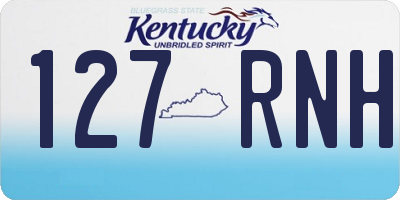 KY license plate 127RNH