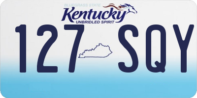 KY license plate 127SQY
