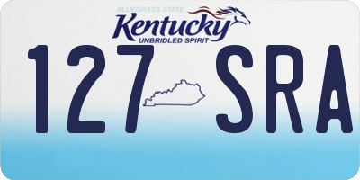 KY license plate 127SRA