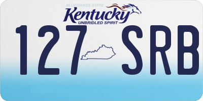 KY license plate 127SRB