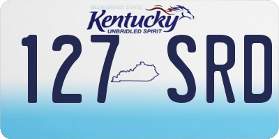 KY license plate 127SRD