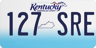 KY license plate 127SRE