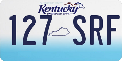 KY license plate 127SRF