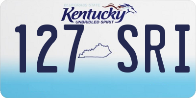 KY license plate 127SRI