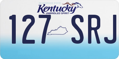 KY license plate 127SRJ
