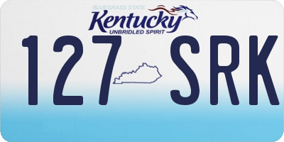 KY license plate 127SRK