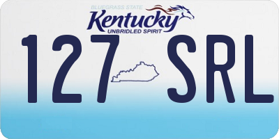 KY license plate 127SRL