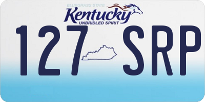 KY license plate 127SRP