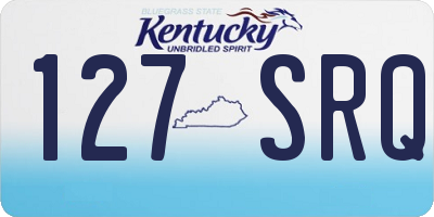 KY license plate 127SRQ
