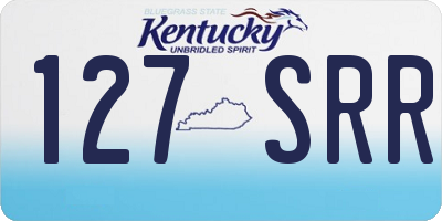 KY license plate 127SRR