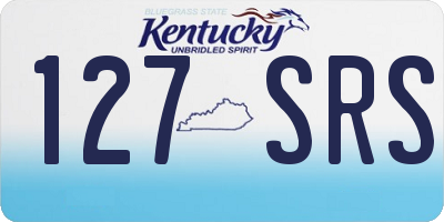 KY license plate 127SRS