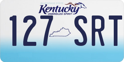 KY license plate 127SRT