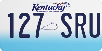 KY license plate 127SRU