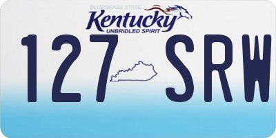KY license plate 127SRW