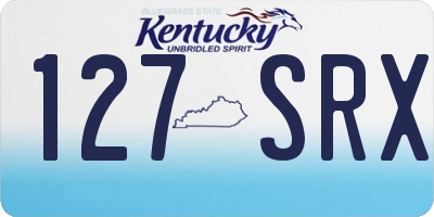 KY license plate 127SRX