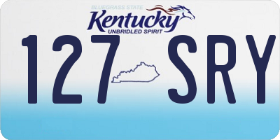 KY license plate 127SRY