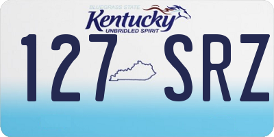 KY license plate 127SRZ