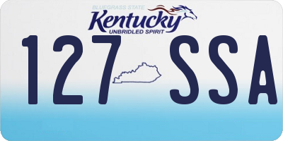 KY license plate 127SSA