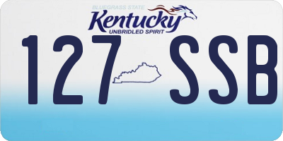 KY license plate 127SSB