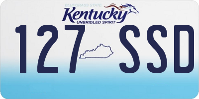 KY license plate 127SSD