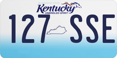 KY license plate 127SSE