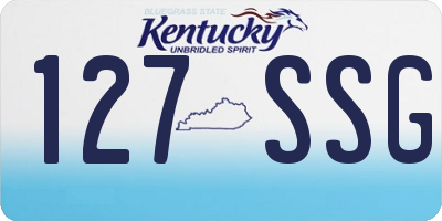 KY license plate 127SSG
