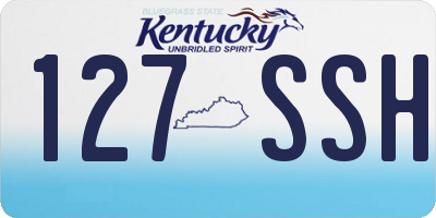 KY license plate 127SSH