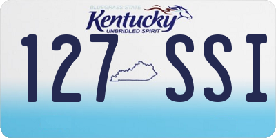 KY license plate 127SSI