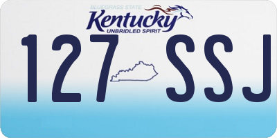 KY license plate 127SSJ