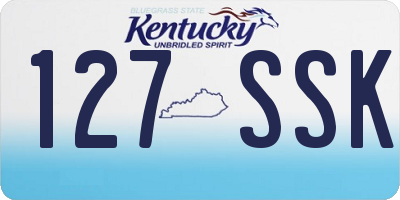 KY license plate 127SSK
