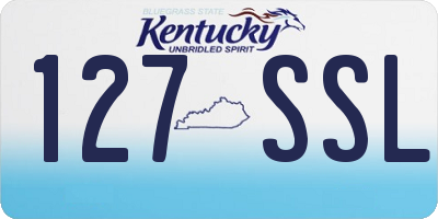 KY license plate 127SSL