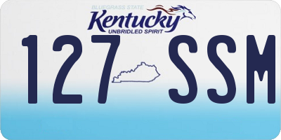 KY license plate 127SSM