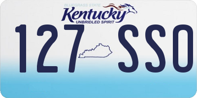 KY license plate 127SSO