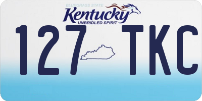 KY license plate 127TKC
