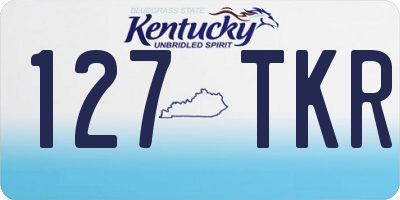 KY license plate 127TKR