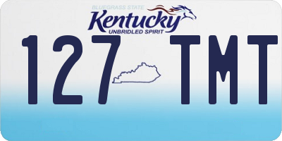 KY license plate 127TMT