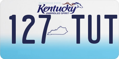 KY license plate 127TUT