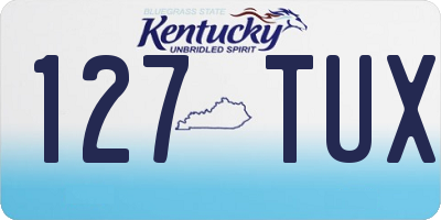 KY license plate 127TUX