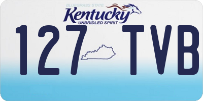 KY license plate 127TVB
