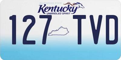 KY license plate 127TVD