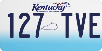 KY license plate 127TVE