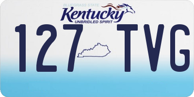 KY license plate 127TVG