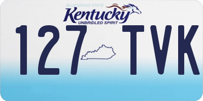 KY license plate 127TVK