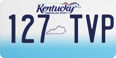 KY license plate 127TVP