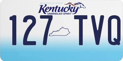 KY license plate 127TVQ